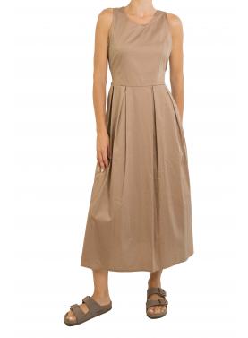Vestito in cotone con zip e fiocco sul retro "Kelly"